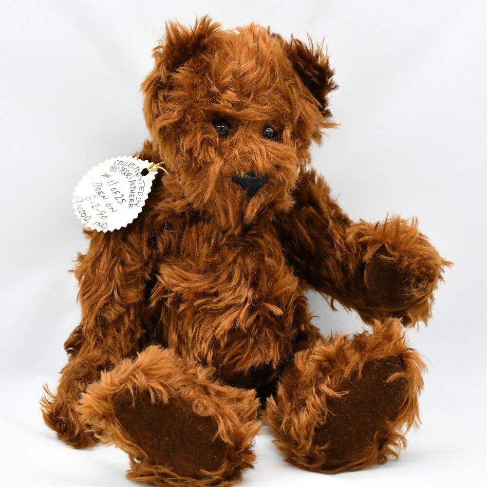Mohair Brown Teddy Bear By Artist Terri Altherr Handcrafted